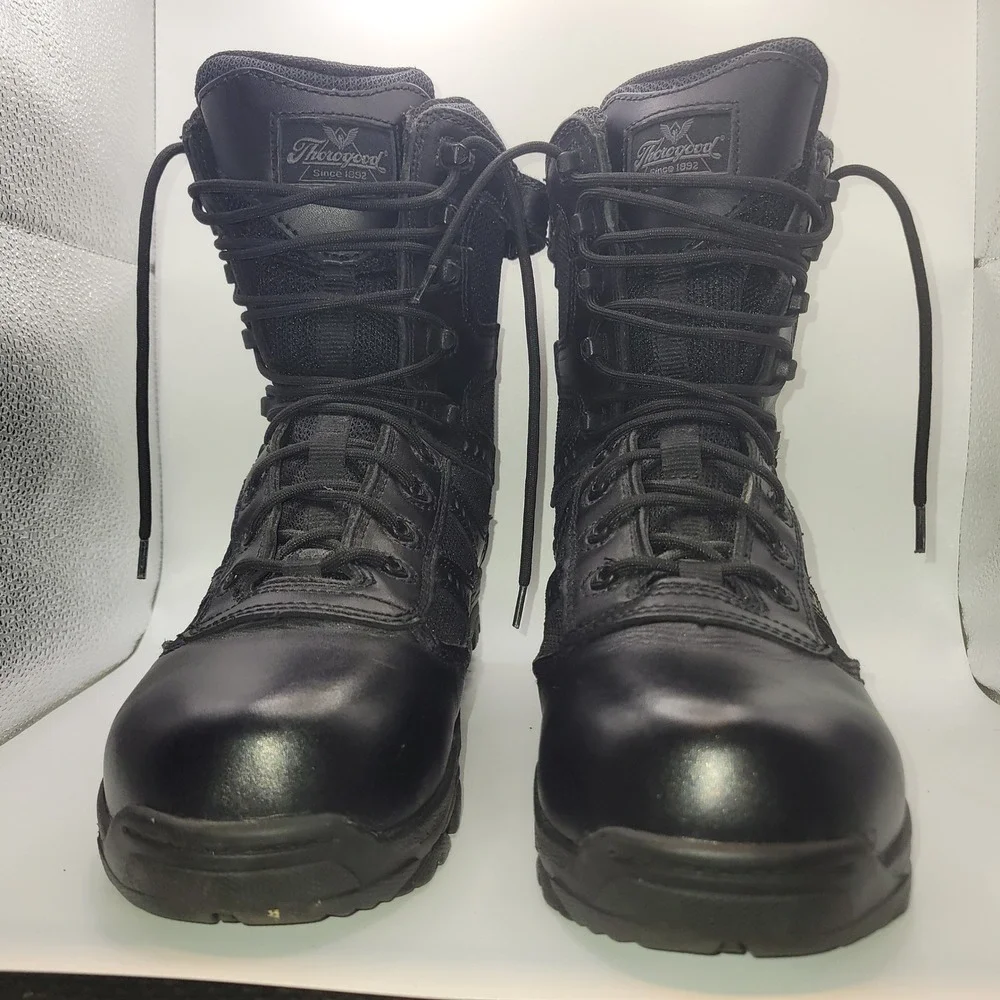 Thorogood Gen-flex2 8 Side Zip Composit Toe Tactical Boot Black 8046191 Mens 6.5